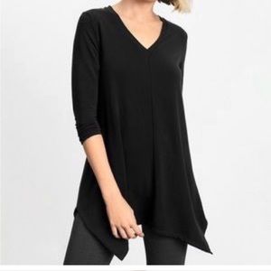 Garner Hill Popover Aline Tunic, Black, Size M